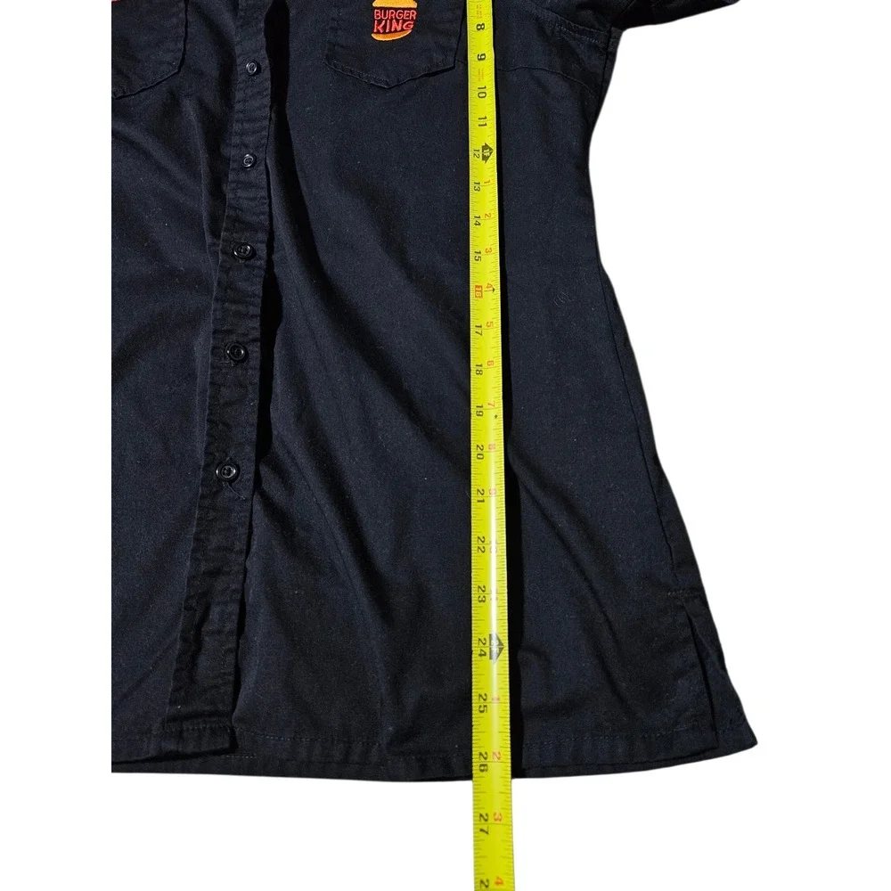 Burger King Manager Uniform Shirt Women's Medium Short Sleeve Button Up Employee - Picture 7 of 8